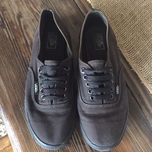 Vans black flat shoes